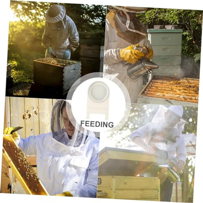 2pcs Beehive Water Dispenser with Design Durable Bee Feeder for Beekeeping Easy Observation of Water Level for Entrance Internal Feeding