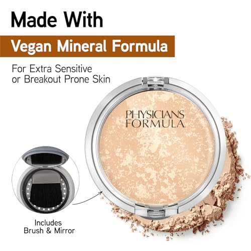 Physicians Formula Mineral Wear Talc-Free Face Powder, Light Coverage Mineral Makeup for Sensitive Skin – Translucent - color: Mineral Wear Translucent