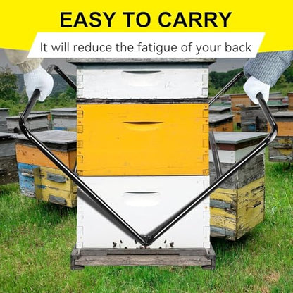 Beekeeping Hive Mover for 10 Frame Bee Hives Boxes, Hive Carrier Suitable for Deep/Medium Shallow Superbox, Bee Hives Boxes Starter Kit Beekeeping