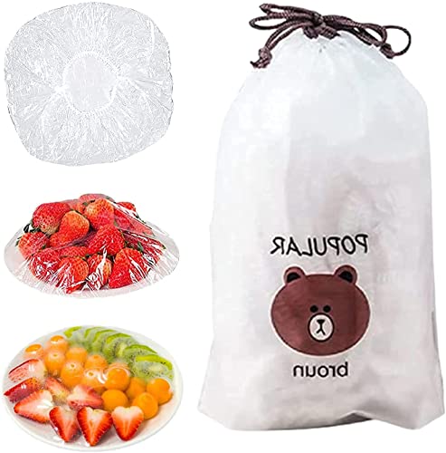 Fresh Keeping Bags - Reusable Elastic Food Storage Covers with Elastic Edging - Stretch Plastic Wrap Bowl Covers (100Pcs) - color: 100Pcs