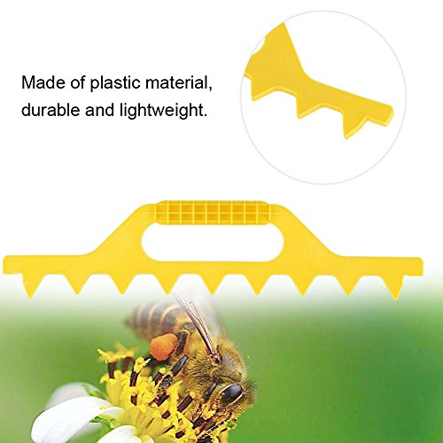 7/8/9 Frame Hive Spacer for Spacing Bee Frames, Plastic Hive Frame Spacer Equipment Plastic Frame Spacer Plastic Bee Hive Frame Spcing Tool Bee Box Spacer Beekeeping Accessories (Yellow 8 Frame) - color: Yellow 8 Frame