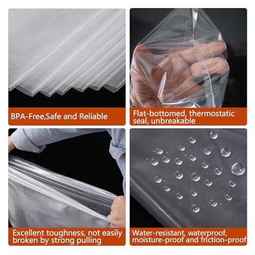 5 Gallon Bucket Liner Bags, 4Mil 12pcs 22x27.5 inches(Excluding Bucket), Turkey Brine Bag Food Grade Bags for Marinading and Brining, BPA Free, Extra Heavy Duty Leak Proof, Great for Food Storage
