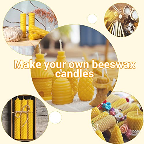 30PCS Beeswax Sheets, Bee-Wax Foundation Sheets 16-1/2 x 8-1/3 inch for Bee Hive Frames,Beeswax Sheets for Beekeeping,Candles Making,Bee-Wax Honeycomb Sheets for Hives (42cm x 21cm)