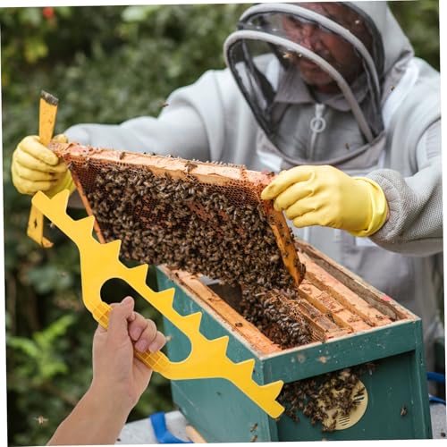 Abaodam Lightweight Beehive Spacing Tool Durable Plastic Frame Spacer for Accurate Hive Frame Distance Essential Beekeeping Equipment for Efficient Hive Management