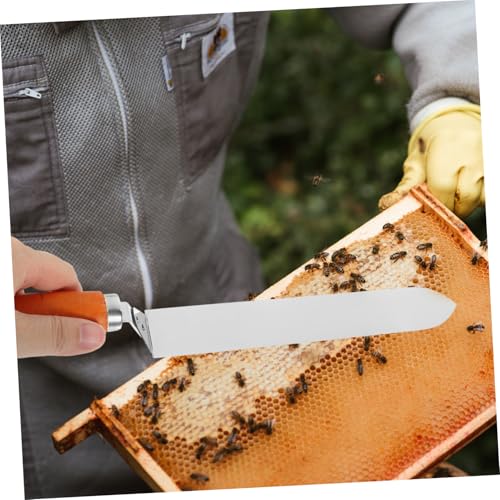 VANZACK Stainless Steel Uncapping Knife for Efficient Honey Extraction Type Design Handle Essential Beekeeping Tool for Honey Scraping and Uncapping
