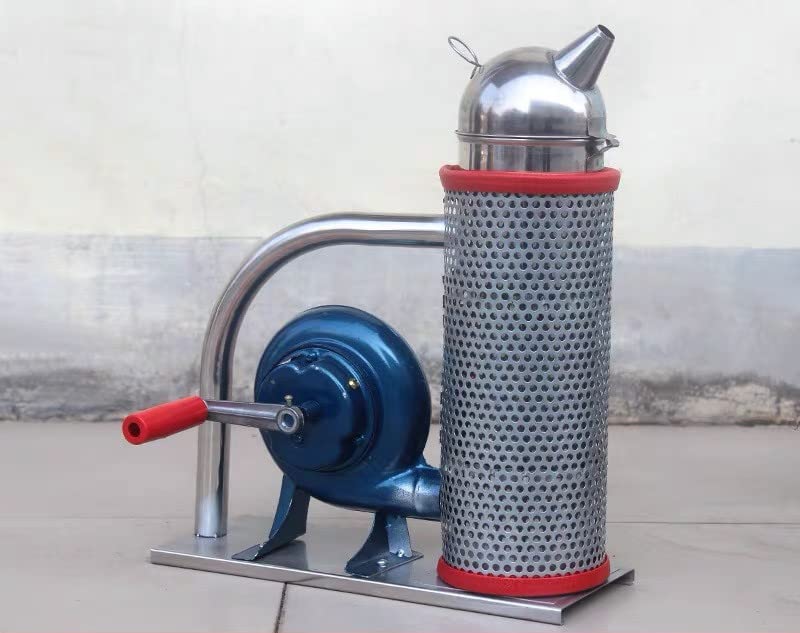 Cellular Smoker， Stainless Steel Smoker with Heat Shield Hand Blower Kit Beekeeping Equipment