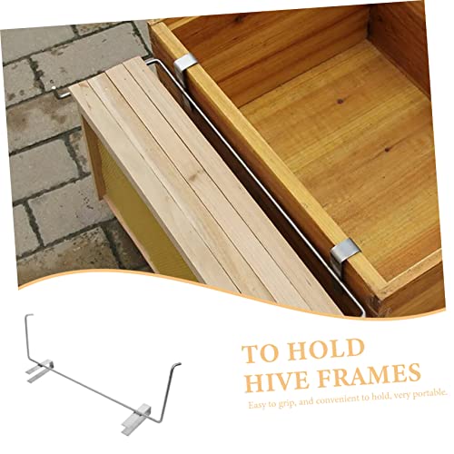 BESTonZON Beehive Frame Holder Stainless Steel Beekeeping Frame Support Bracket Space Saving Beekeeping Equipment Tool for Hive Frame Storage and Organization