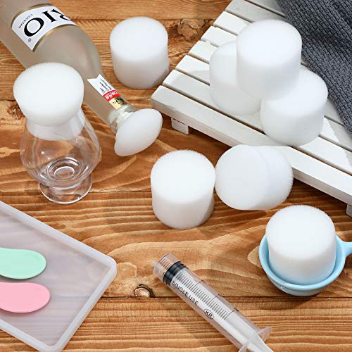 20 Pieces Foam Stopper Plastic Foam Plug 50mm Openings for Tubes and Flasks, Beer Making, Yeast Starter