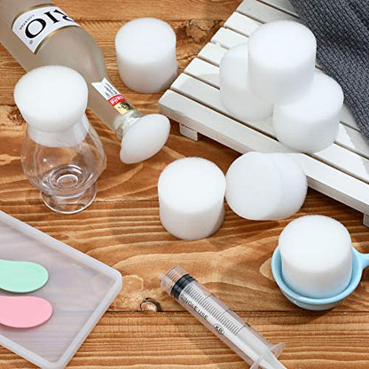 20 Pieces Foam Stopper Plastic Foam Plug 50mm Openings for Tubes and Flasks, Beer Making, Yeast Starter