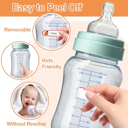 Name Label Stickers for Kids Toddlers School Stuff Supplies & Daycare Baby Bottles, Waterproof and Washable Back to School Name Labels - Easy Peel and Stick,Pack of 136. - color: Animal