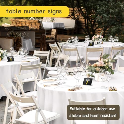 PigPotParty Acrylic Mini Chalkboard Signs for Outdoor Party Buffet, 12 Pcs 4"x3", Glossy Black Elegant Food Labels for Wedding, Table Signs, Place Cards, Include 2 Wet Erase Markers - style: Acrylic L-12 (Outdoor)