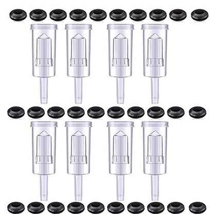 8 Pcs Air Locks Airlock Set for Fermentation,High Transparency | With 30Pcs Silicone Grommets,Detachable Design,Odorless and Non-toxic,Brewing Beer/Wine/Sauerkraut/Other Fermentation Project