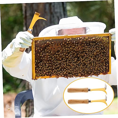 2pcs Handle Beehive Scraper Professional Beekeeping Tool for Hive Bodies and Scraping Frames Convenient and Sturdy Beekeeping Equipment