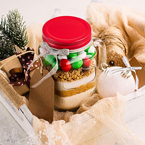Chuangdi 30 Packs Mason Jar Lids Bulk Regular Mouth Canning Lids Leak Proof Secure Mason Storage Solid Caps(Red,Steel) - color: Red