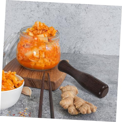 Wooden Fermentation Tamper Stick Versatile Sauerkraut Pounder for Pickled Vegetables Multipurpose Kitchen Gadget for Easy Compacting and Fermenting Essential Tool for Home Cooking