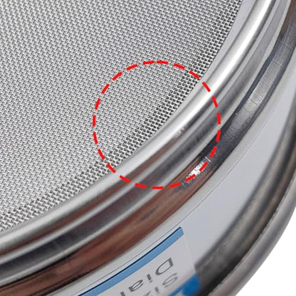 60 Mesh Lab Sieves 4" Diameter 304 Stainless Steel Wire Cloth Test Sieve for Industrial Laboratory Home - size: 60 mesh
