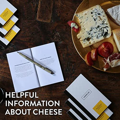Formaticum Cheese Log & Pocket Journal - Must Have for Cheese Lovers for Making Cheese Notes and Journaling - Space for 55 entries - Cheese Book Measures 6 by 3.75 inch - QTY 5 - style: QTY 5