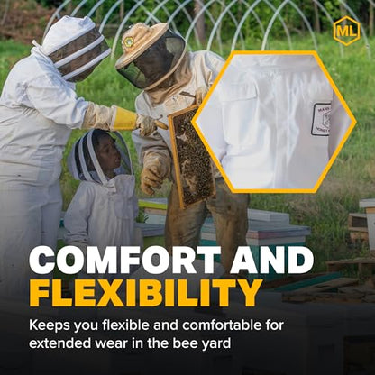Mann Lake Honey Maker Beekeeping Suit, Durable Ripstop Nylon, Protective Gear for Men and Women, Comfortable and Lightweight, Ventilated Design, Ideal for Beginners and Professionals, XX-Large - size: XX-Large