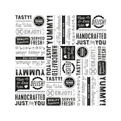 G.E.T. P-GT-1212-W 12" x 12" White Food Word Text Grease-Resistant Food-Safe Wrap Paper, Deli Wrap, Clipper Mill (1000 Pieces) - color: White, size: 12" x 12", style: White with Black Ink