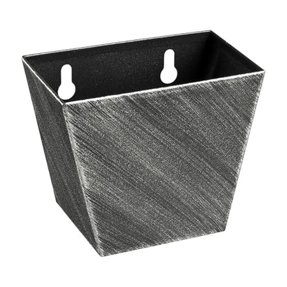 Antique Silver Beer Cap Catcher Wall Mount Stainless Steel Bottle Cap Bucket with Drain Holes for Outdoor BBQ Post - color: Aged Silver