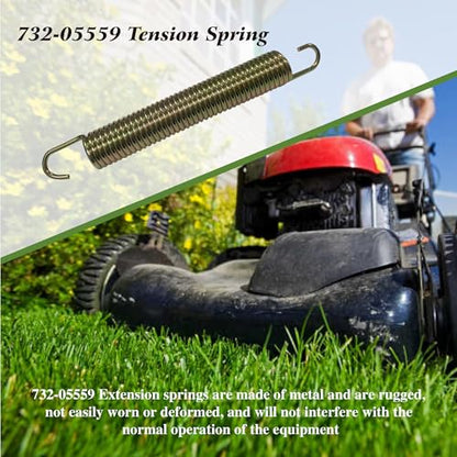 2 Pcs 732-05559 Tension Spring for Murray Troy-Bilt Yard | 0.75 Dia, 5.87 Z Force, Replacement Models: Mustang XP, ZT, ZHD 50, 42, ZS6700, ZS6500, Z8600, 732-05388