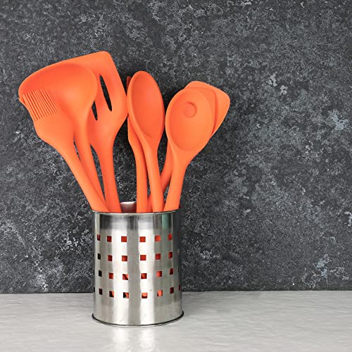 Chef Craft Premium Silicone Basting Brush, 10.25 inch, Orange - color: Orange