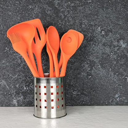 Chef Craft Premium Silicone Basting Brush, 10.25 inch, Orange - color: Orange