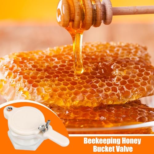 Honey Bucket Valve – ABS Size | Honey Bucket Spout Gate | Water-Free Bucket1 Gate Tap | Food Grade Dispensing Valve for Buckets Storage Containers and Liquid Extractors Designed for Contro