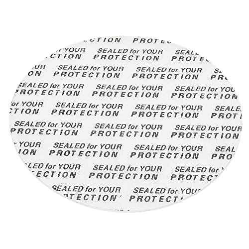PATIKIL 51mm/2.01" Foam Lid Liner, 50Pack PS Foam Resistant Tamper Pressure Sensitive Seal for Bottle Cap Liners Seals - size: 51mm