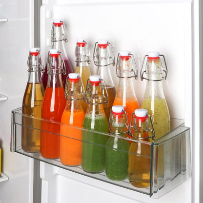 12 oz Swing Top Glass Bottles 12 Pack, Flip Caps with Rubber Seal | Airtight, home brewing/kombucha, beverages/oil/vinegar, wine/cider/soda, reusable stopper lids - size: 12oz-12Pack