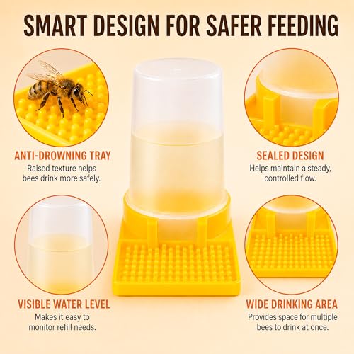 Sunvara Bee Feeder Bee Watering Station 2 Pack