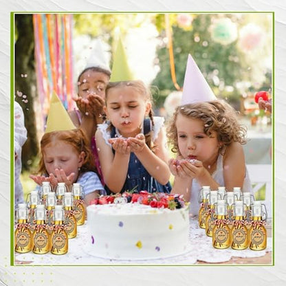 Teenyyou 20 PCS 4.05OZ Mini Flip Top Square Glass Bottle with Stoppers Decorative Swing Top Bottles Small Glass Bottles with Lids Kraft Adhesive Round Stickers for Wedding Vanilla Extract Party Favors