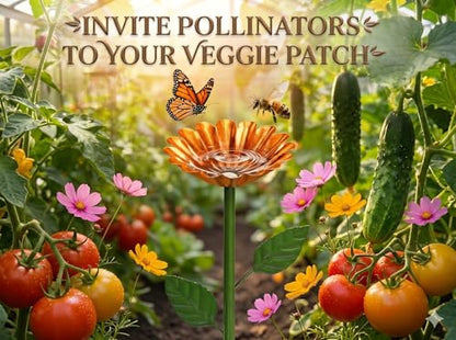 4 Pack Bee Watering Station, Bee Feeder for Garden Metal Butterfly Water Feeder with Flower Design Colorful Butterfly Bee Bath Bowl for Outdoor Garden Yard