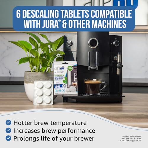 Caffenu Coffee Machine Descaling Tablets, 6-Pack, Jura, Philips, Saeco
