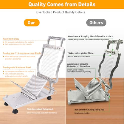 Commercial Cheese Slicer With Wire 6mm Cheese Cutter Butter Cutting Board Machine Aluminum Alloy Commercial Cheese Slicer with 316 Stainless Steel Wire Kitchen Cooking Baking Tool - size: 0.24"