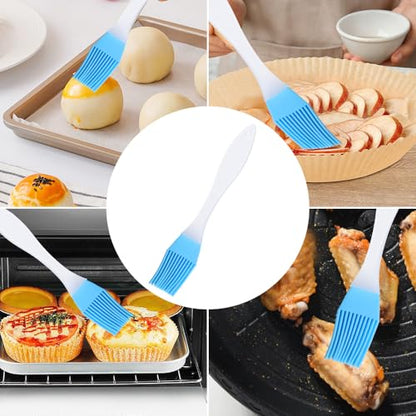 Food Silicone Barbecue Brushes Oil Temperature Resistant Household Kitchen Baking Pastry Oil Brush,summer BBQ,2.5 * 15cm (5pcs,Random color) - color: 5pcs,Random color
