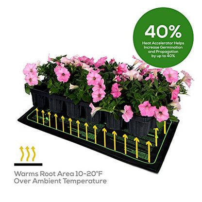 MET Certified Seedling Heat Mat, Seedfactor Waterproof Durable Germination Station Heat Mat, Warm Hydroponic Heating Pad for Indoor Home Gardening Seed Starter(10" x 20") - size: 1 Pack-10" X 20"
