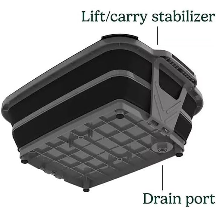 4-in-1 Expandable Prep & Serve Tub - 3 Gallon Collapsible Marinating and Brining Container with Cutting Board Lid - Gray