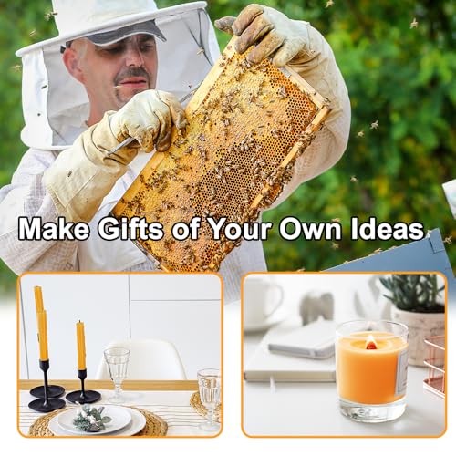 30pcs Beeswax Sheets, Bee Hive Foundation Sheets, Beehive Wax Foundation Sheets, Beeswax Honeycomb Sheets for Beekeeping Candle Making - size: 30pcs