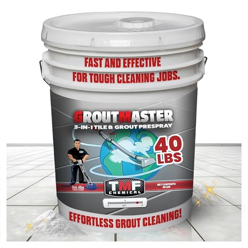 TRUCK MOUNT FORUMS GroutMaster Tile and Grout Cleaner Solution, 40 lbs | Fast-Dissolving Heavy Duty Grout Cleaner Solution, Removes Stains, Grease, and Tough Dirt for Residential & Commercial Use