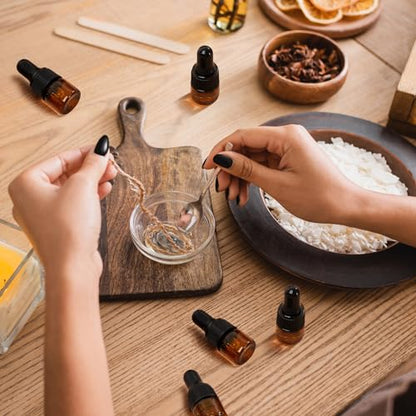 Didaey 200 Pcs 1/2/3/5/10/15 ml Mini Glass Oil Dropper Bottle Bulk, Clear Essential Small Empty Bottles Sample Containers Perfume Liquid Vials with Cap for Traveling (1 ml,Amber) - color: Amber, size: 1 ml