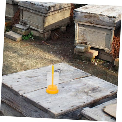 Toddmomy Marking Bottle with Long Plunger Bee Marking Kit for Beekeeping Identification 1.77X1.77X3.93 Inch Queen Marker Tool