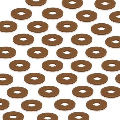 12Dopamine color Silicone Gaskets Washers Seals for Cap Swing Flip Top Bottle for Home Brew Beer Soda Bottle Sealing(flat,no cover) (Walnut Brown) - color: Walnut Brown