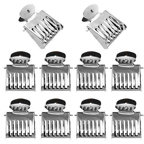 Together-life 10-Pack Stainless Steel Queen Bee Clips Cage Catcher for Beekeeping, Safe Queen Bee Handling Tool, Professional Beekeeper Equipment Supplies