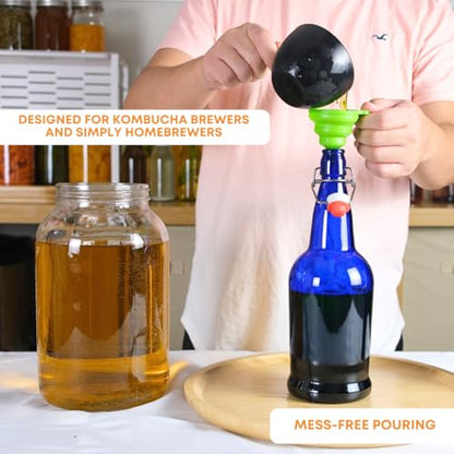 FastRack Swing Top Glass Bottles |33 oz – Pack of 6 | Blue Flip Top Glass Bottles for Home Brewing, Carbonated Drinks, Kombucha, Fermentation, Water | Food Grade – ECO Friendly - color: Blue