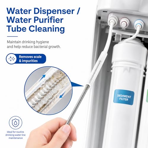 2Pack 118 Inch Flexible Drain Brush, Sunroof Drain Cleaning Tool for Ice Maker Fridge & AC Drain Line - size: 118 IN