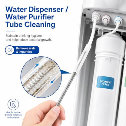 2Pack 118 Inch Flexible Drain Brush, Sunroof Drain Cleaning Tool for Ice Maker Fridge & AC Drain Line - size: 118 IN