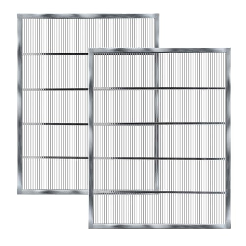 Metal Queen Excluder for 10 Frame Beehive,20.08 X 16.14 Inch Beehive Queen Excluder 10 Frame,Queen Excluder for 10 Frame Hive,Queen bee excluder 10 Frame,Beekeeping Tools (2)