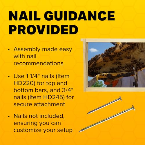 Mann Lake 9 1/8" Deep Unassembled Beekeeping Frames, Groove Top and Bottom, No Holes in Endbars, Designed for High Precision and Durability, Compatible with All Uncappers, 100 Pack, Made in the USA - size: 9-1/8-Inch