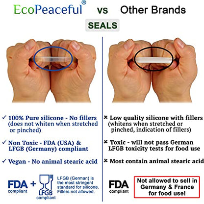 316 Surgical Stainless Steel Mason Jar Lids REGULAR Mouth,ORIGINAL DESIGN,Stackable w/ Pull-Tab Silicone Seal. Rust-proof, Airtight, Leak-proof, Vegan, BPA-Free, Reusable,Not for Canning - size: 12 Regular Mouth Lids